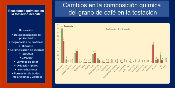 imagen de artículo cambios en la composición química del grano de café en la tostación