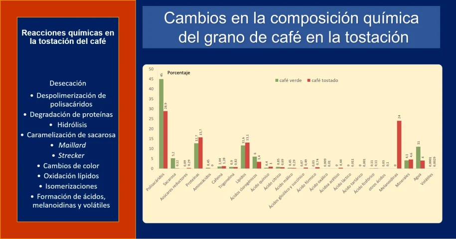 imagen de artículo cambios en la composición química del grano de café en la tostación