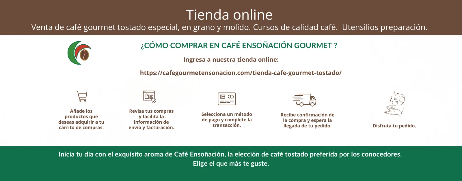 imagen como comprar en tienda cafe gourmet ensonacion gourmet