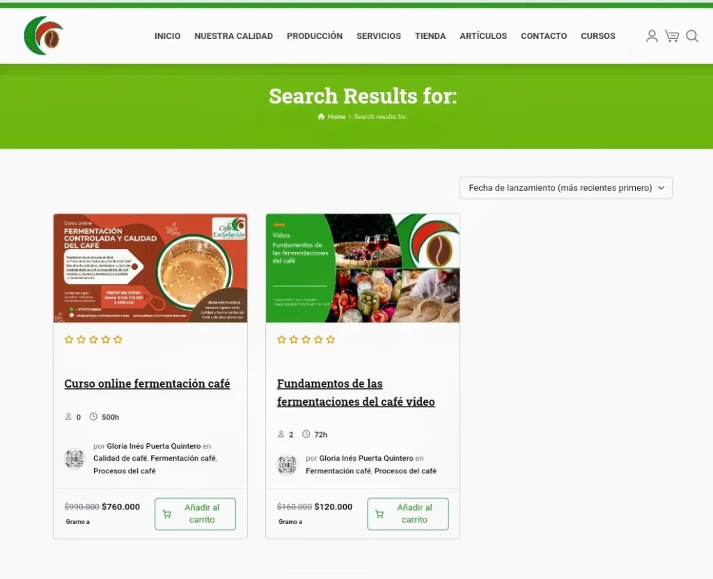 imagen instructivo registro y pago cursos online cafe en café Ensoñacion gourmet