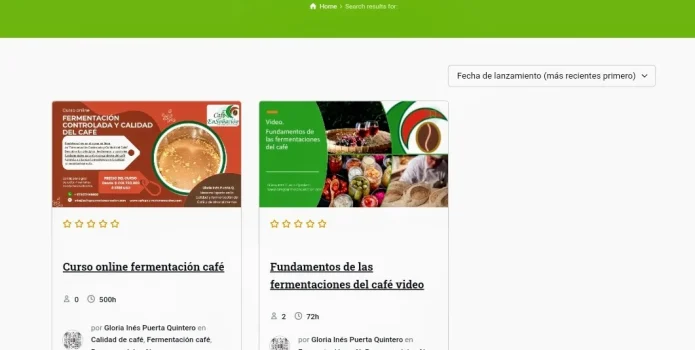 imagen instructivo registro y pago cursos online cafe en café Ensoñacion gourmet