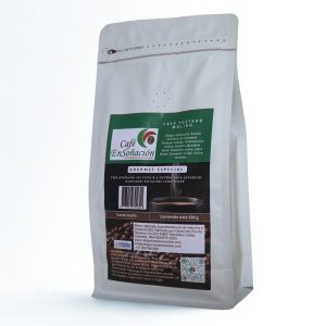 imagen fondo blanco café ensoñación gourmet tostado molido vista d