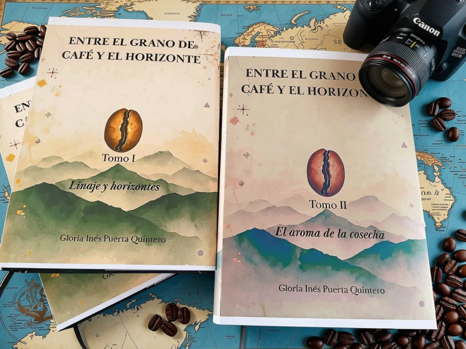 imagen del articulo sobre la bitácora editorial e informe técnico del libro Entre el grano de café y el horizonte.