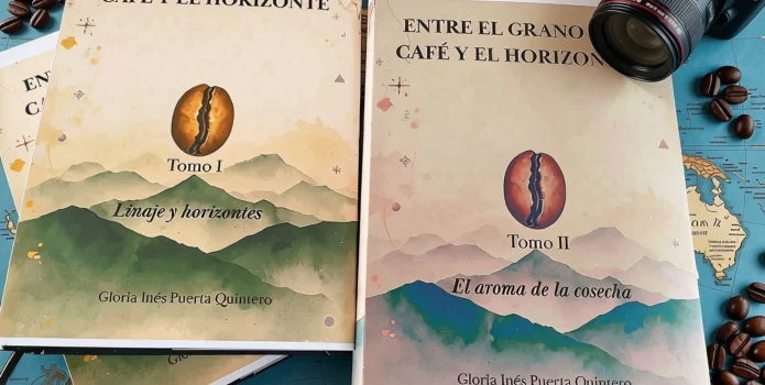imagen del articulo sobre la bitácora editorial e informe técnico del libro Entre el grano de café y el horizonte.